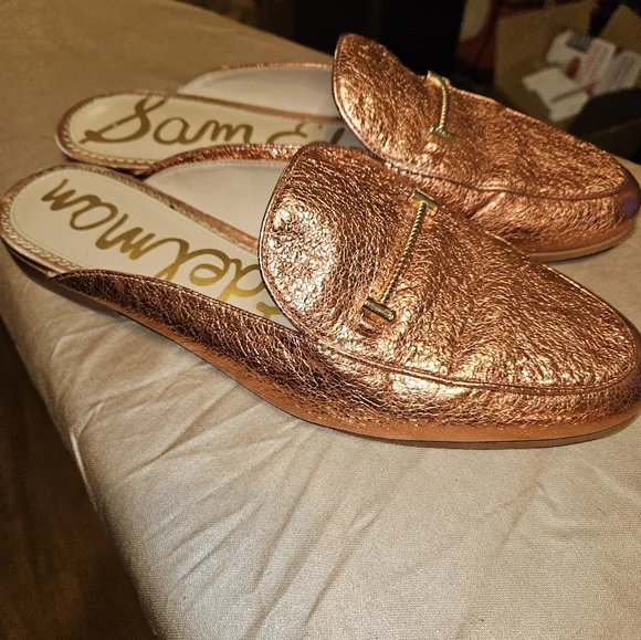 Sam Edelman Shoes Sam Edelman Laurna Copperpeach Gold Leather